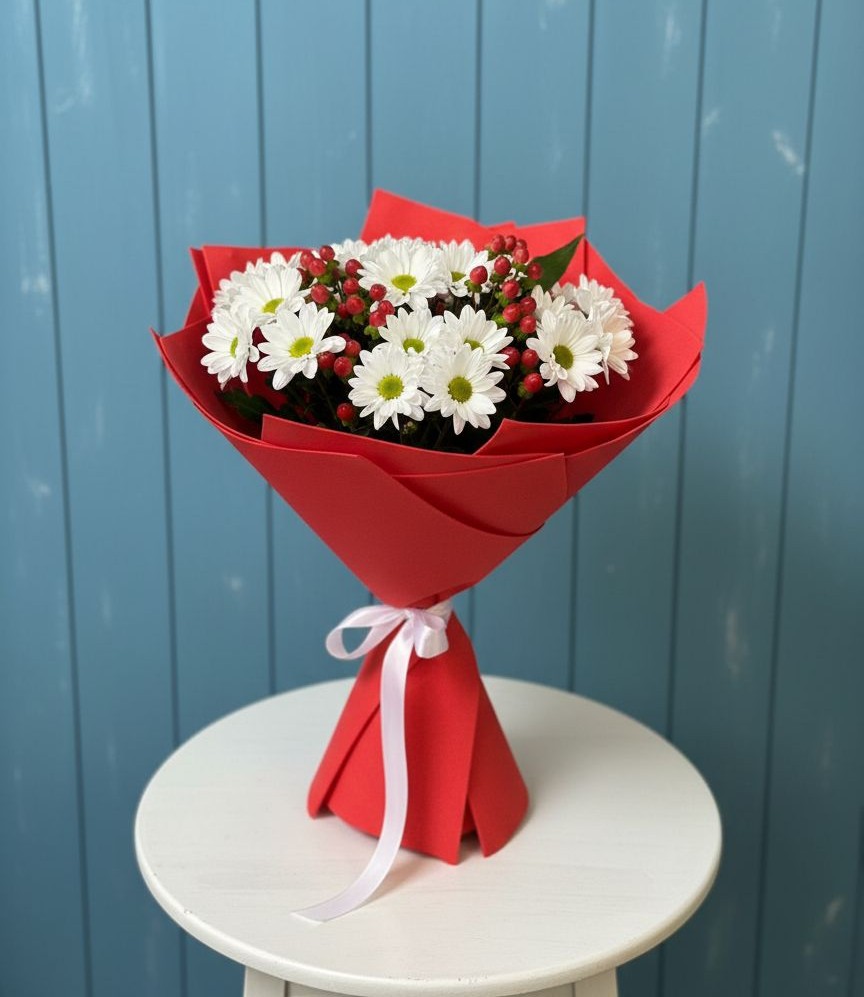 Букет цветов из: Хризантемы в Старочеркасской