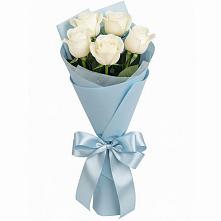 Букет 5 Белых роз Проуд в Старочеркасской