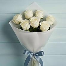 Букет 7 Белых роз Эдлесс Лав #REPLACE_PRED# Старочеркасской