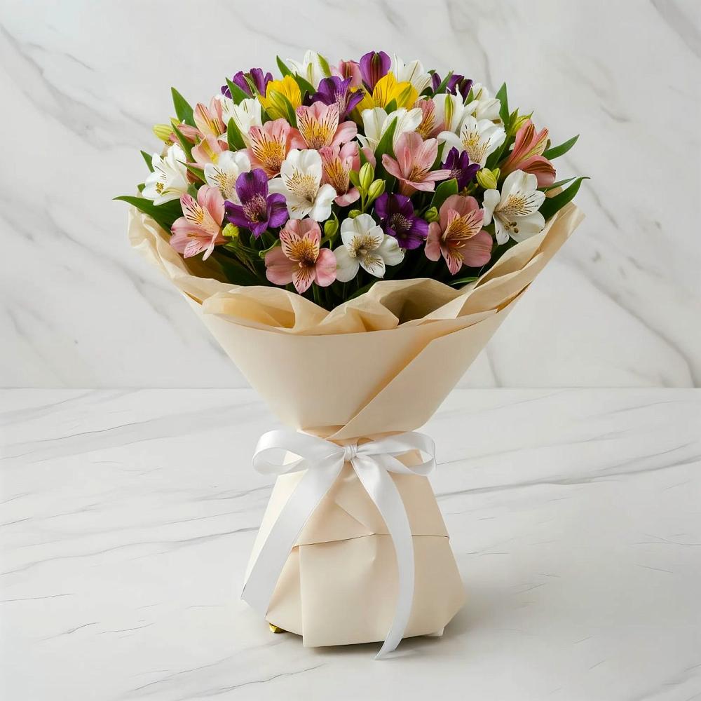 Букет цветов из: Альстромерии в Старочеркасской