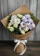 Букет цветов из:  Хризантемы и Розы в Старочеркасской
