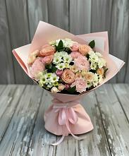 Букет цветов из:  Гвоздики, Розы и Хризантемы в Старочеркасской