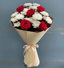 Букет цветов из:  Розы и Хризантемы в Старочеркасской