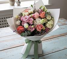 Букет цветов из:  Розы, Лизиантусы и Гвоздики #REPLACE_PRED# Старочеркасской