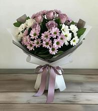 Букет цветов из:  Хризантемы и Розы #REPLACE_PRED# Старочеркасской