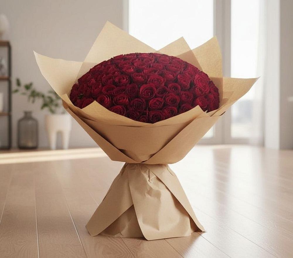 Букет 101 Красная роза в Старочеркасской