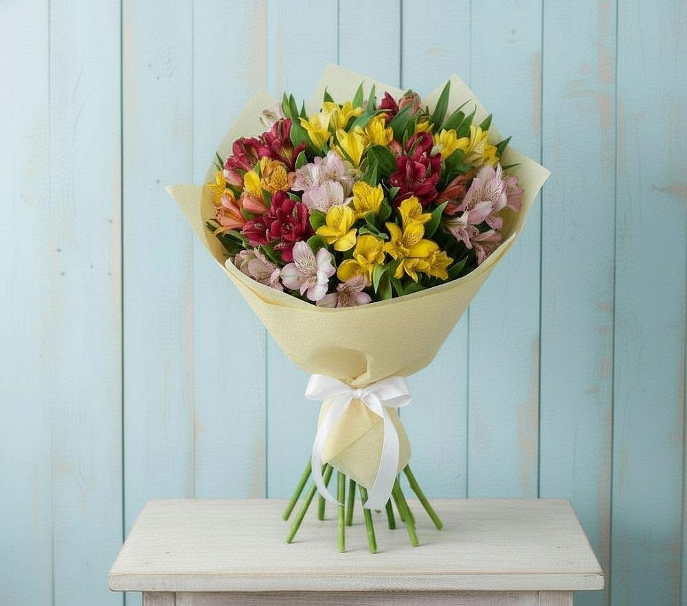 Букет цветов из: Альстромерии в Старочеркасской