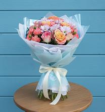 Букет цветов из:  Хризантемы и Розы в Старочеркасской