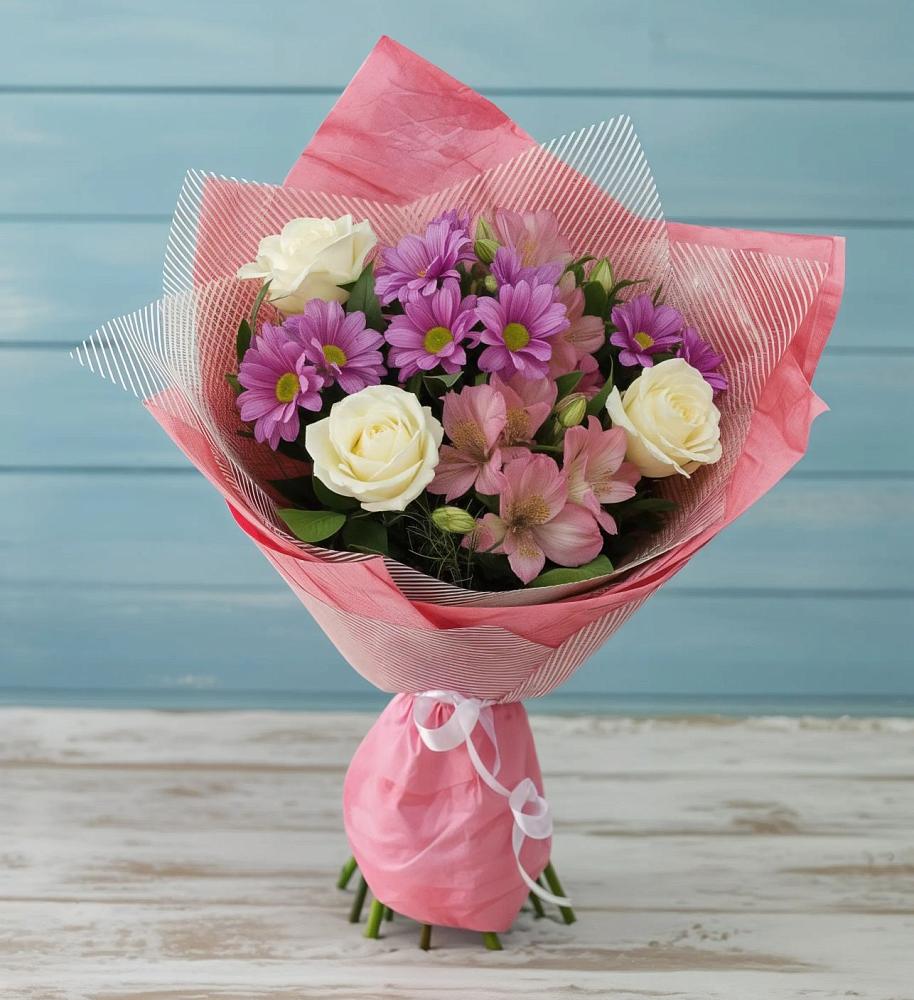 Букет цветов из: Герберы в Старочеркасской