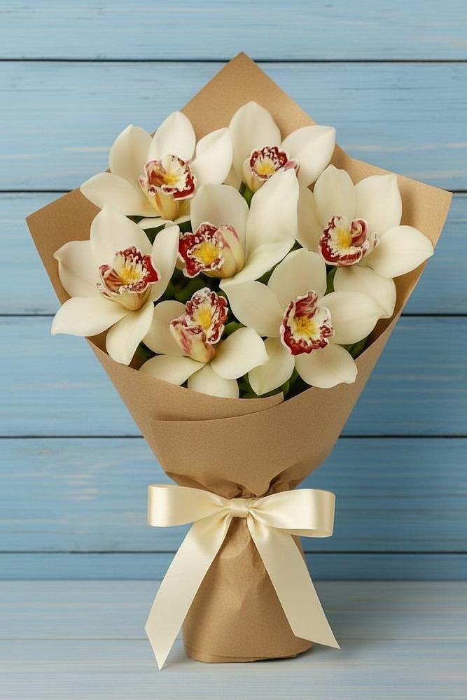 Букет цветов из: Орхидеи и Розы в Старочеркасской