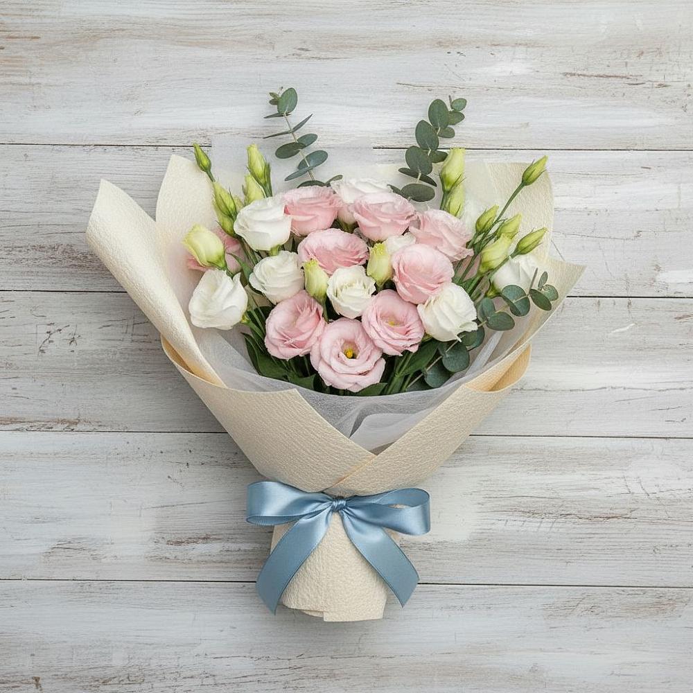 Букет цветов из: Лизиантусы в Старочеркасской